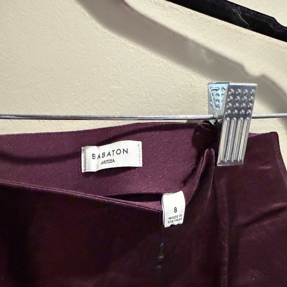 Babaton Satin Maxi Skirt in Cardamon Size 8 - Picture 7 of 7